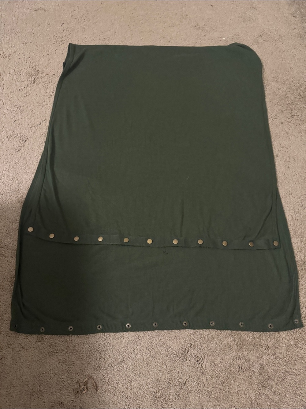 Dark Green Women's Snap-Trim shawl/scarf